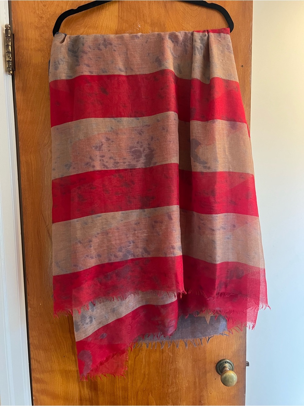 Free People Patriotic Lightweight Frayed Scarf - Picture 6 of 7